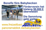 Benefiz fürs Babybecken: Förderverein übergibt 50.000 Euro – Aktion geht weiter